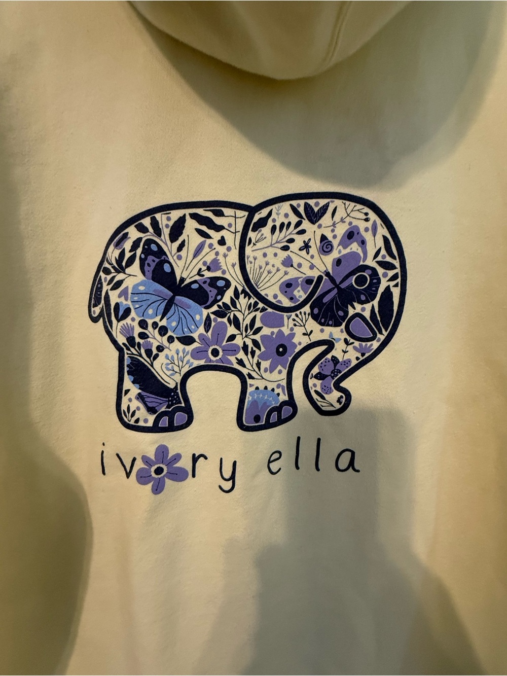 Ladies ivory Ella hoodie